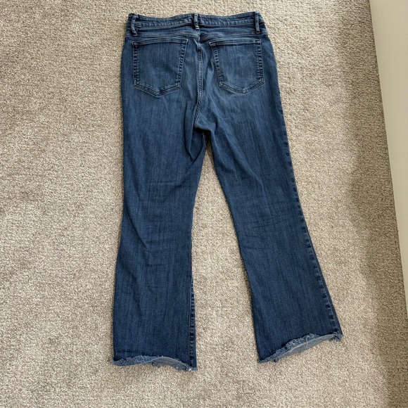 FRAME Le Crop Mini Boot‎ High Rise Raw Hem Jeans Women's Size 30 Denim Dark Wash - Picture 10 of 10